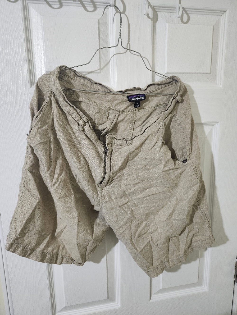 Patagonia Shorts Mens 34 Khaki Coyote Tan Brown Stand Up Outdoors Hiking Chino